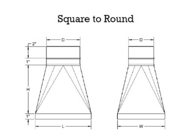 Square to Round specs