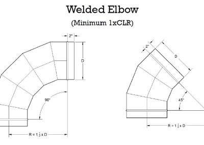 Welded Elbow specs